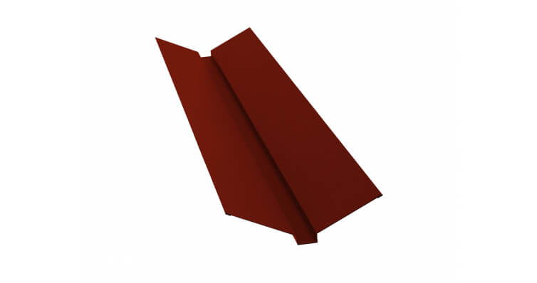 Планка карнизная 100х65 0,5 GreenCoat Pural BT, matt RR 29 красный (RAL 3009 оксидно-красный) (2м)