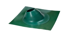 Проходной элемент MF угловой №2 (180-280мм) +240 силиконовый (металлический окрашенный фланец) зеленый