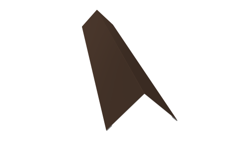 Угол внешний 110х110 0,45 PE с пленкой RAL 8017 шоколад (2м)