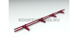 Снегозадержатель ELITE 40*20 овальный универсальный NEXT RAL 3005 (красное вино)