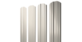 Штакетник Twin фигурный 0.45 Print Elite Milky Wood TwinColor