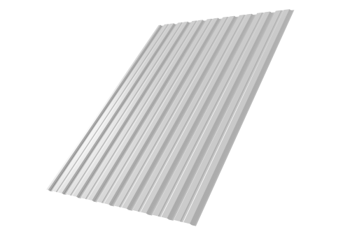 Профнастил С10В Дачный PE RAL 9003 сигнальный белый