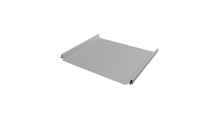 Кликфальц Pro Grand Line 0,45 PE с пленкой на замках RAL 9006 бело-алюминиевый