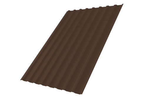 Профнастил С20В 0,45 Drap TwinColor RAL 8017 шоколад