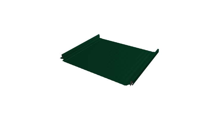 Кликфальц Pro Gofr Grand Line 0,5 Satin Matt TX с пленкой на замках RAL 6005 зеленый мох