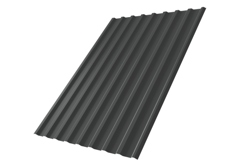 Профнастил С20R 0.45 PE-Double RAL 7016 антрацитово-серый