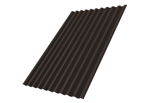Профнастил С21R 0.45 Drap TX RR 32 темно-коричневый
