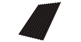 Профнастил С21R 0,5 Satin Matt TX RAL 9005 черный