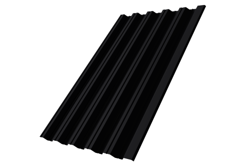 Профнастил HC35R 0.45 Drap TX RAL 9005 черный