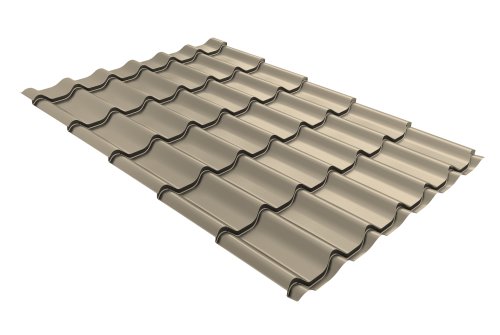 Металлочерепица классик Grand Line 0,45 PE RAL 1015 светлая слоновая кость