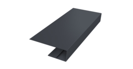 J-Профиль 12мм 0,45 Drap TwinColor RAL 7024 мокрый асфальт (2м)