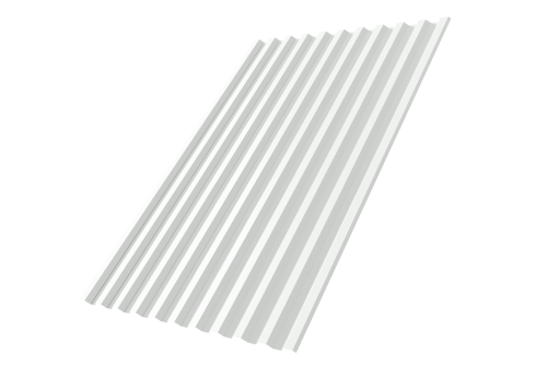 Профнастил С21R 0,45 PE-Double 9003 сигнальный белый