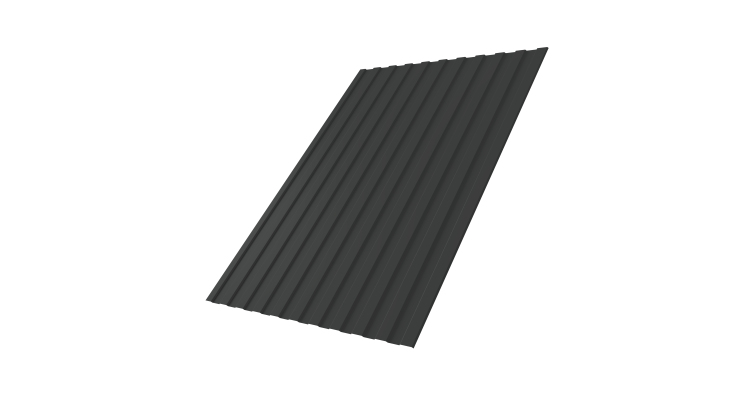 Профнастил С8A 0,5 Drap RAL 7016 антрацитово-серый