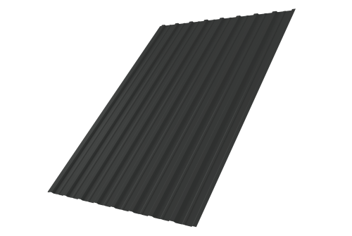 Профнастил С10A 0,45 PE RAL 7016 антрацитово-серый