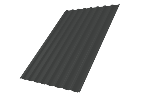 Профнастил С20B 0,5 Velur X RAL 7016 антрацитово-серый