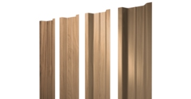 Штакетник П-образный В с прямым резом 0,45 Print Elite Honey Wood TwinColor