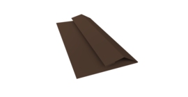 Планка финишная Блок-хаус new 0,45 Drap TwinColor RAL 8017 шоколад (2м)