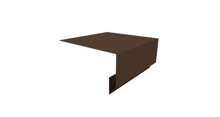 Планка околооконная сложная Блок-хаус new 200х75х27 0,45 Drap TwinColor RAL 8017 шоколад (2м)