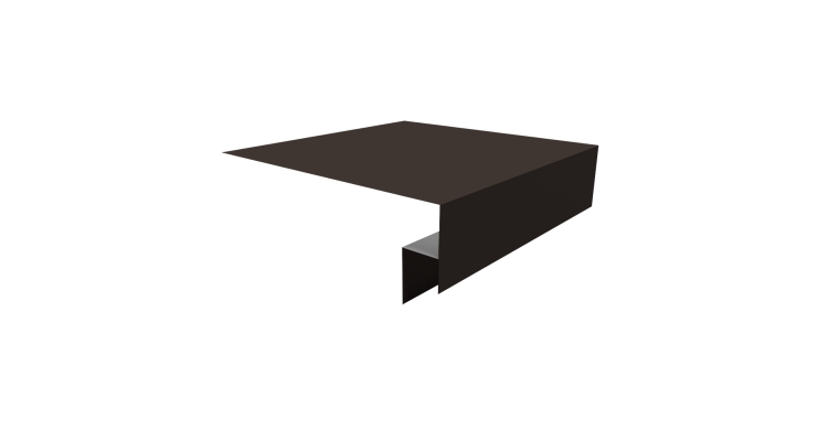 Планка околооконная сложная Блок-хаус new 250х50х27 (j-фаска) 0,45 Drap ST RR 32 темно-коричневый (3м)