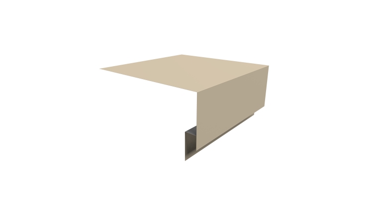 Планка околооконная сложная Блок-хаус new 250х75х27 0,45 Drap TX RAL 1015 светлая слоновая кость (3м)