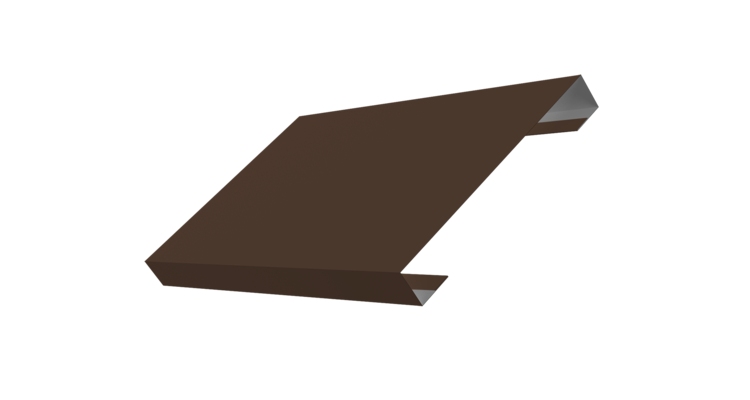 Ламель лицевая 150 забора жалюзи Texas 0.5 Satin Matt TX RAL 8017 шоколад