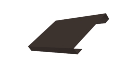 Ламель лицевая 150 забора жалюзи Texas 0.45 Drap-double TX RR 32 темно-коричневый