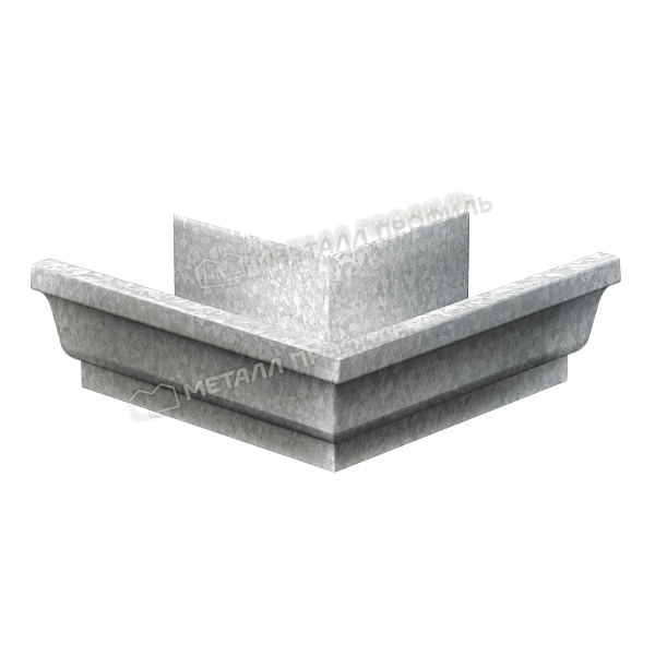 Угол желоба наружный Металл Профиль БЮДЖЕТ 120х86 Цинк