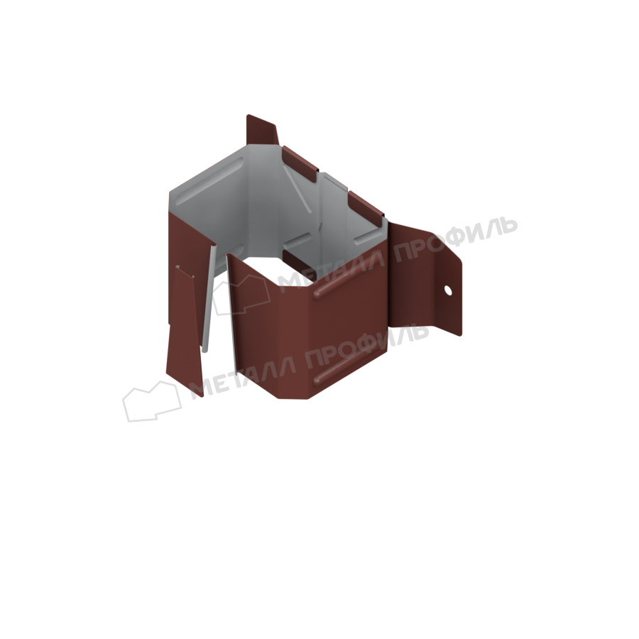 Держатель трубы (на дерево) Металл Профиль БЮДЖЕТ 76х102 RR32