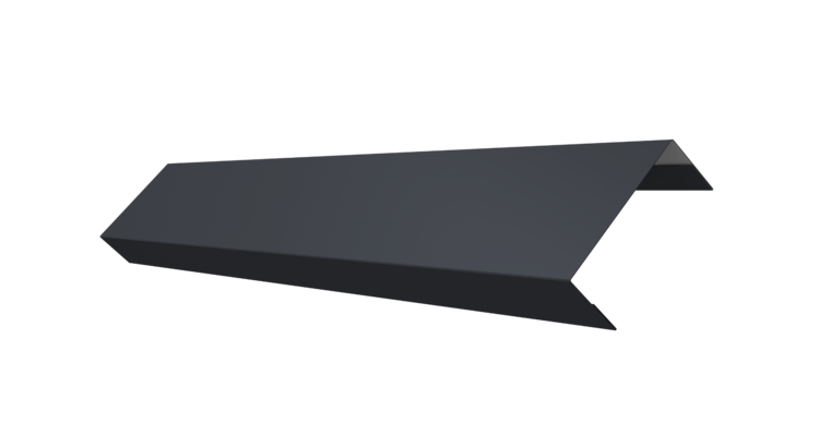 Ламель обратная 50 забора жалюзи Texas 0.5 Satin с пленкой RAL 7024 мокрый асфальт