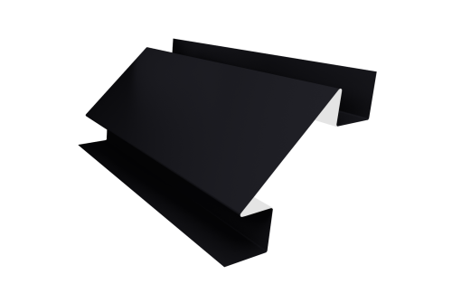 Планка угла внутреннего сложного Экобрус Grand Line 0,45 Drap RAL 9005 черный (2м)