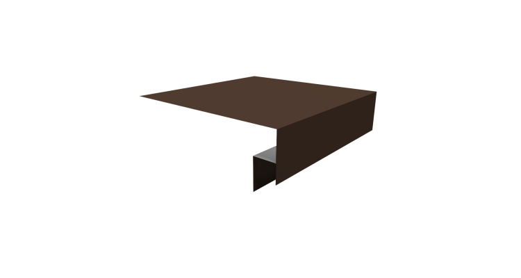 Планка околооконная сложная Экобрус Grand Line 200х50х25 0,45 Drap TX RAL 8017 шоколад (3м)