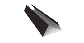 Планка стыковочная составная нижняя 0,45 Drap ST RAL 9005 черный (3м)