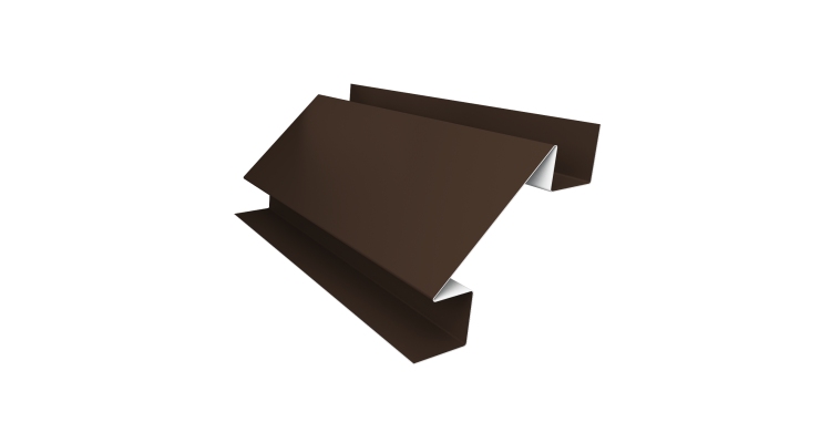 Угол внутренний сложный 75мм 0,45 Drap TR RAL 8017 шоколад (2м)