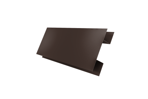 Планка H-образная стыковочная сложная 0,45 Drap TwinColor RAL 8017 шоколад (2м)