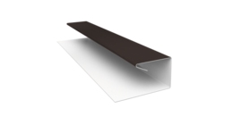 Планка П-образная завершающая сложная (КД) 0,5 Drap TX RR 32 темно-коричневый (2м)