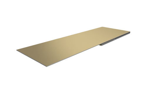 Планка финишная 48х25 0,45 PE с пленкой RAL 1014 слоновая кость (3м)