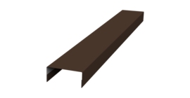 Крышка 30х15 жалюзи Texas 0,45 Drap ST RAL 8017 шоколад (3м)