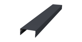 Крышка 30х15 жалюзи Texas 0,45 Drap TR RAL 7024 мокрый асфальт (2м)