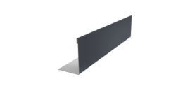 Нащельник 150 Texas 25х35 0,7 PE RAL 7024 мокрый асфальт (L2,0)