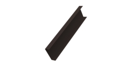 Декоративная накладка на столб универсальная 80х80 для забора жалюзи 0,5 Atlas X RR 32 темно-коричневый (2,5м)