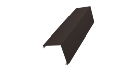 Декоративная накладка на столб универсальная угловая 80х80 для забора жалюзи 0,5 Drap TX RR 32 темно-коричневый (2,5м)