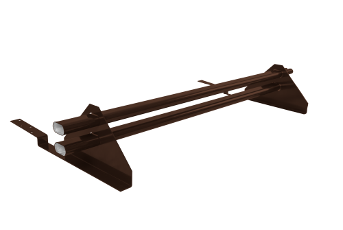 Снегозадержатель трубчатый для композитной черепицы Roman RAL 8017 (1м)