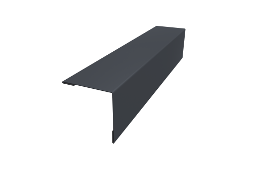 Планка завершающая 50х50 жалюзи Milan 0,5 Drap RAL 7024 мокрый асфальт (2м)