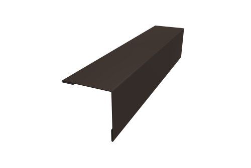 Планка завершающая 50х50 жалюзи Milan 0,5 Drap RR 32 темно-коричневый (3м)