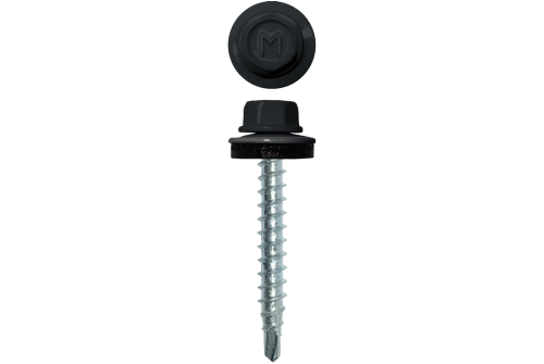 Саморез кровельный Daxmer 4,8х29 RAL 7016 (250) сверло №1